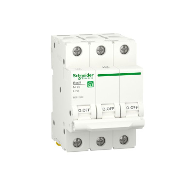 R9F12320 | Автоматический выключатель кривая С 20А 3P 6кА, Schneider Electric