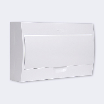 EZ9E118P2SRU | City9 Box корпус навесной с белой дв. 1ряд/18мод, Systeme Electric