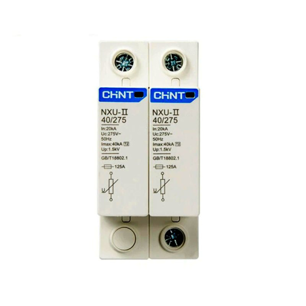 ch252442 | Ограничитель имп. перенапр. NXU-IIG/F 2P In=25кА Uc=440B Im=65кА, Chint