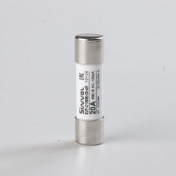 SVF-C10690-20-aR | Предохранитель, 20 А, 690 В АС, aR, цилиндр., 10х38 мм, Sinvel 