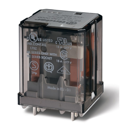 622382300300PAS | Силовое реле, серия 62, 230В AC, 16А, 3NO, Finder