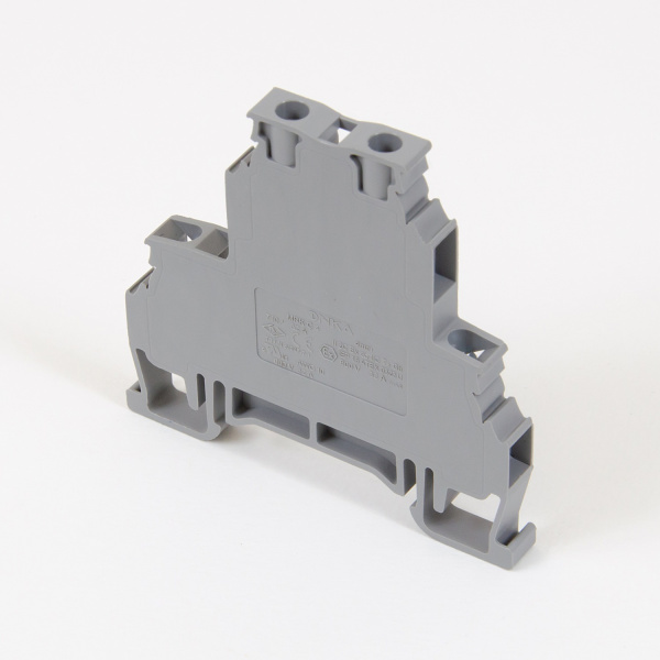 1010368 MRK 4C | Клеммник 2-х ярусный  4 мм.кв. (серый), 1652, Onka 