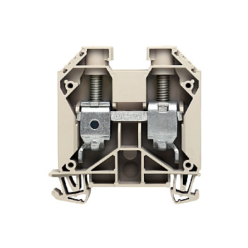 1029000000 WDU 35/IK/ZA | WDU 35/IK/ZA Проходная клемма, Винтовое соединение, 35 mm², 1000 V, 125 A, Темно-бежевый (упак.-25шт, Weidmuller 