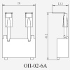 22196DEK | Ограничитель перенапряжения контакторов КМ-102 6А 24-48В_AC ОП-02, Dekraft