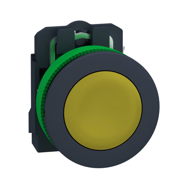 XB5FA51 | Кнопка без подсветки, с возвратом, 1НО, жёлтая, Schneider Electric
