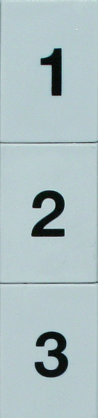 S8901014 | Таблички с цифрами 0-9 для рамки 15*25, для шкафов 222 и B10, габарит 00-1, Jean Muller