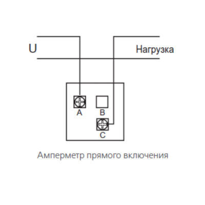 50201DEK | Амперметр аналоговый 5А AC 72х72мм КТ 1,5 прямое подключение, Dekraft