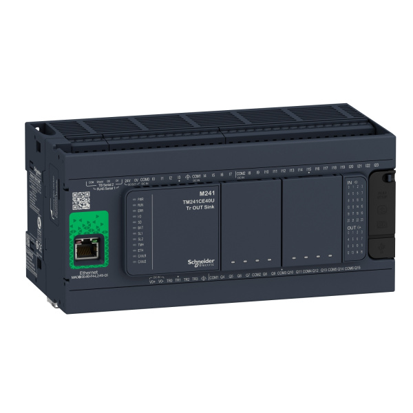 TM241CE40T | Программируемый логический контроллер Modicon M241 40IO, Schneider Electric
