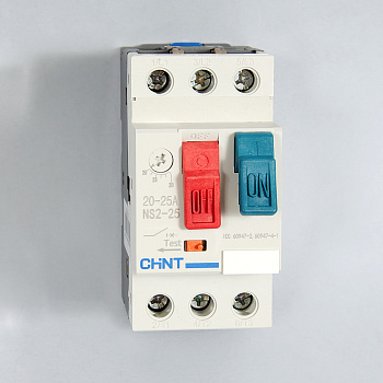 ch495085 | Автоматический выключатель защиты двигателя NS2-25 20-25А, Chint