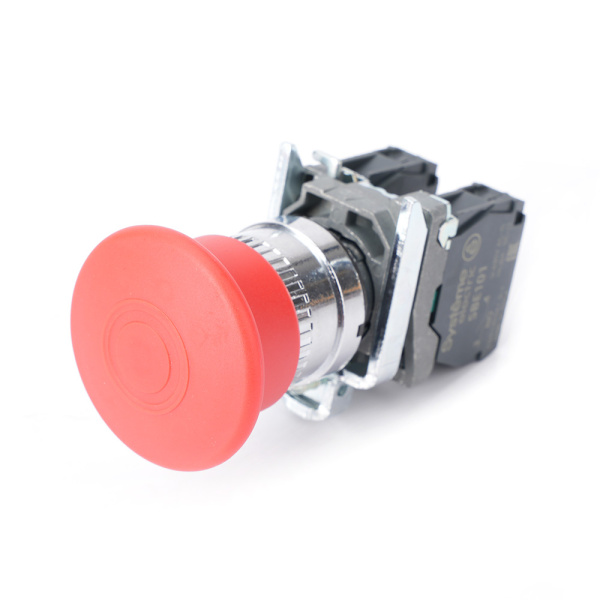 SB4BT845 | Кнопка, грибовидный толкатель 40мм, возврат вытягиванием, металл, 1НО+1НЗ, Systeme Electric