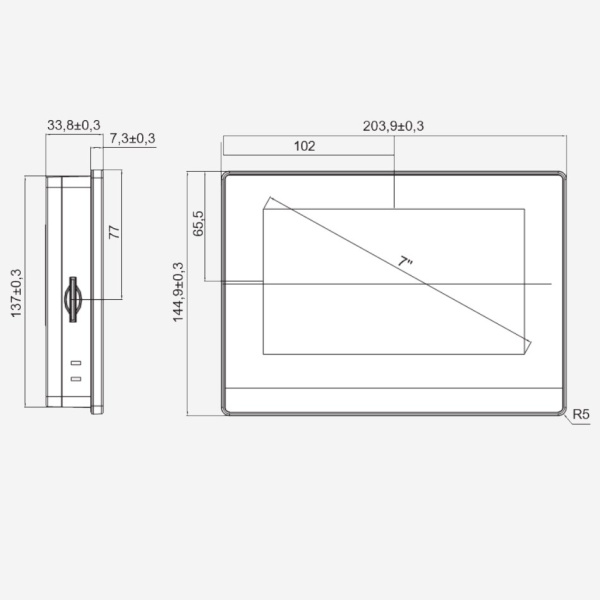 HMISGU70P | Графическая панель оператора 7", Systeme Electric