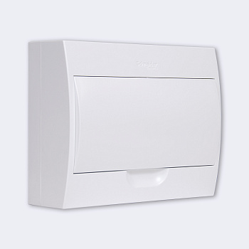 EZ9E112P2SRU | City9 Box корпус навесной с белой дв. 1ряд/12мод, Systeme Electric