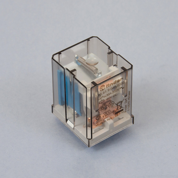 656190600300 | Реле для монтажа на печатную плату серии 65.61, управление 60В DC, контакты AgCdO 1NO 30А, Finder