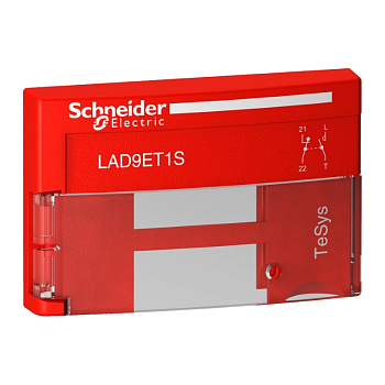 LAD9ET1S | Защитная крышка, для D09..D80A, DT20…DT80A, красная, Schneider Electric