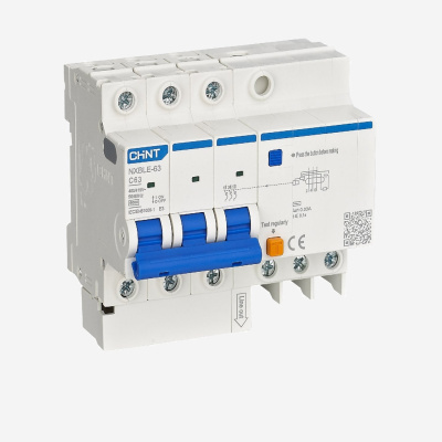 982114 | АВДТ NXBLE-63 3P+N C25 30мА тип AС 6кА, электронный, Chint