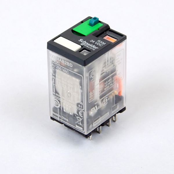 RXM4AB2BD | Универсальное реле, серия RXM, 24В DC, 6A, 4CO, Schneider Electric