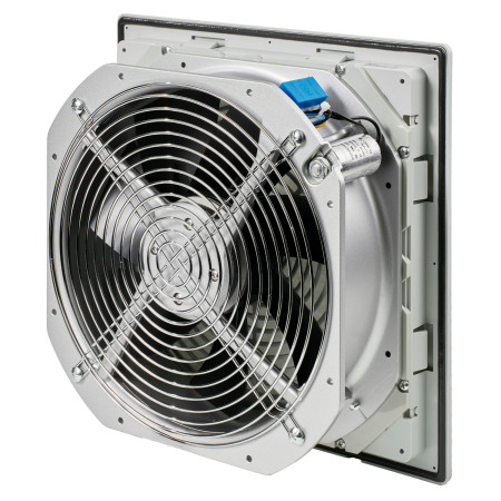 Вентилятор с фильтром 1150/1350 м3/ч, 220-240В AC, 50/60 Гц, 325х325мм, вырез 291x291мм, цвет RAL703