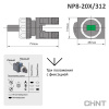 578131 | Переключатель, NP8-20X/312, 3 положения, фиксация, черный, 2НО, IP65, Chint