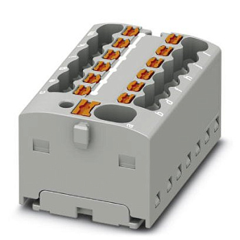 PC1046961 | Распределительный блок PTFIX 4/12X1,5, 13 клемм, серый, Push-in, Phoenix Contact