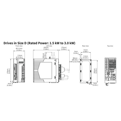Сервопреобразователь SV680P, 380В, 12А, STO