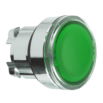 ZB4BA38 | Головка для кнопки 22мм, с подсветкой, зеленая, Schneider Electric