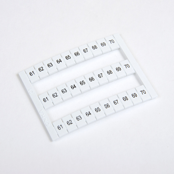 1060383 OD10-2,5 | Горизонт. марк-ка (61-70), для MRK 2,5. MRK 4S. OPK 2,5. OPK 4S. 1 лист - 30 шт., Onka 