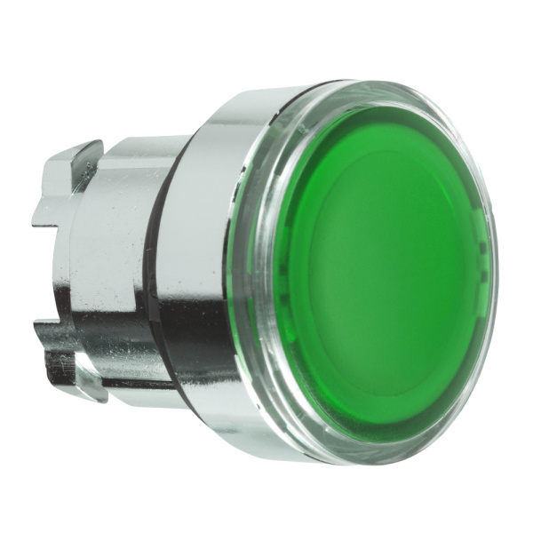 ZB4BA38 | Головка для кнопки 22мм, с подсветкой, зеленая, Schneider Electric