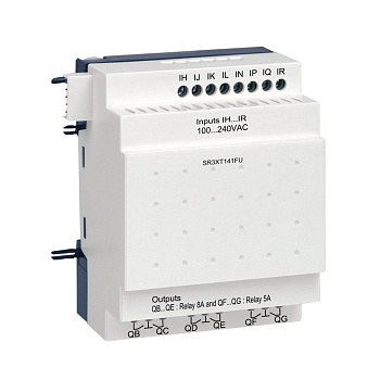 SR3XT141FU | Zelio Logic модуль расширения вх/вых 14 I/O 100-240VAC, Schneider Electric