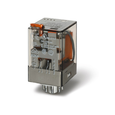 601281200054 | Октальное реле в розетку серии 60.12, управление 120В AC, контакты AgNi 2CO 10А, Finder