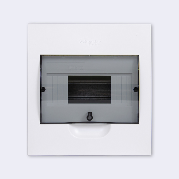 EZ9E108S2FRU | City9 Box корпус встраиваемый с проз. дв. 1ряд/8мод, Systeme Electric