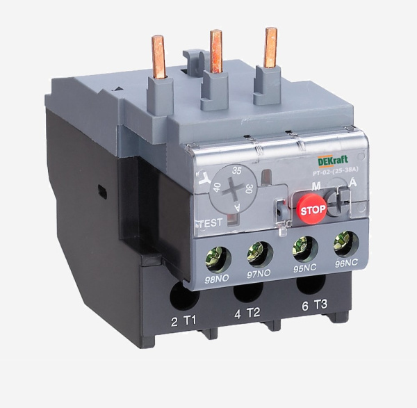 23170DEK | Реле тепловое для контакторов 25А-38А 30.0А-40.0А, Dekraft