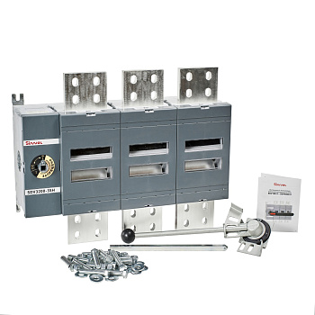 SDV3200-3SH | Выключатель-разъединитель, 3200 А, 3Р, видимый разрыв, межпол расст 140мм, шток 280мм, Метал ручка, Sinvel
