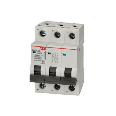 0628051900 | Автоматический выключатель постоянного тока BK63H-DC, 3P, 32 A, кривая C, 10 кА, LSis