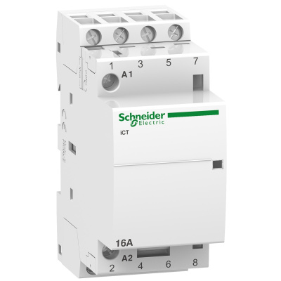 A9C22114 | Модульный контактор, серия iCT, 4НО, 16А, управление 24В AC, Schneider Electric