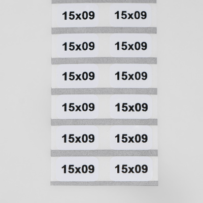 11615090 | Маркировочная наклейка NPP-15х09-W белая (рулон - 6000 шт.), Elegir 