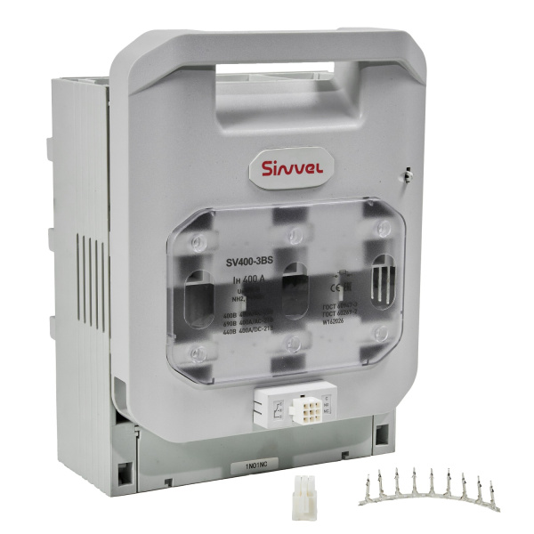 SV400-3BS | Горизонтальный ПВР, 400 A, NH2, 3P, монтаж на шины, Sinvel 