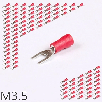 ID RF-U3.5 100 | Наконечник вилочный 0,5...1,5мм², M3,5, (уп.-100шт.), ID