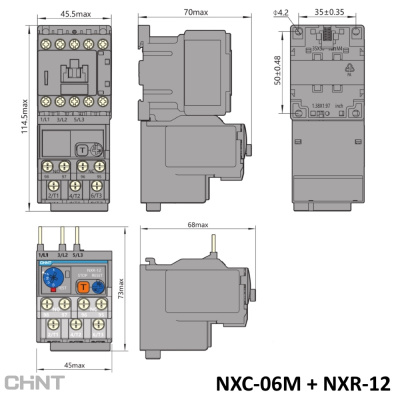 837102 | Тепловое реле NXR-12 5.5-8А, Chint