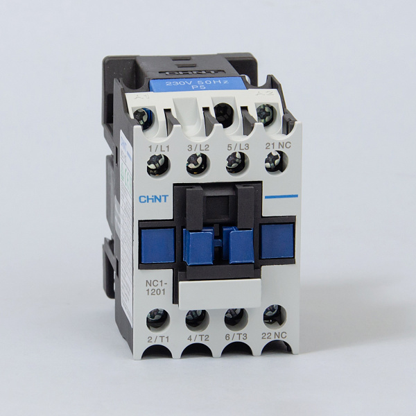 221128 | Контактор NC1-1201 12А 230В/АС3 1НЗ 50Гц, Chint