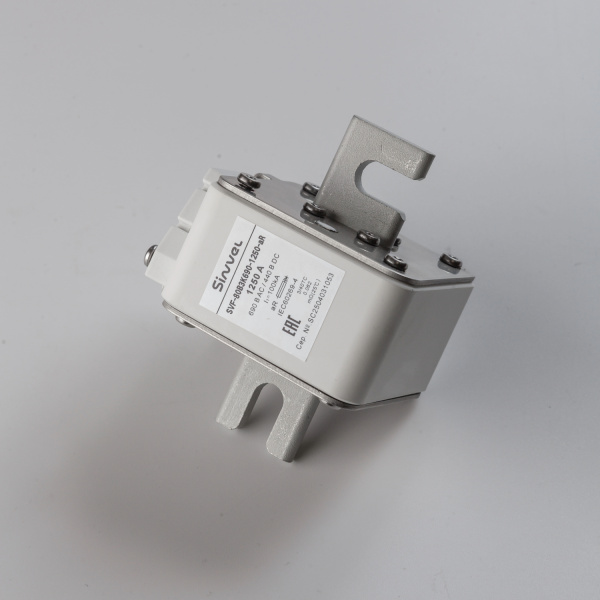 SVF-80B3K690-1250-aR | Предохранитель, 1250 А, 690 В AС, aR, ножи под болт, габ 3, монт расст 80 мм, Sinvel 
