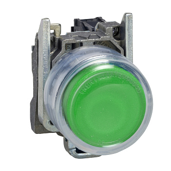 XB4BP31EX | Кнопка c защитным колпачком без подсветки с возвратом, зелёная, 1НО, ATEX, Schneider Electric