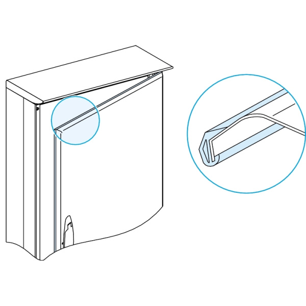 08840 | Сальник для двери высотой 6 - 21 модуль, IP43, Schneider Electric