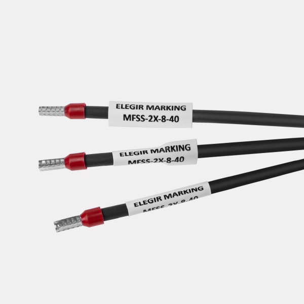 21508410  | Маркер плоский MFSS-2X-8-40/1-W белый (рулон 500 шт.), Elegir 