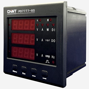ch765098 | Многофунк. изм. прибор PD7777-8S4 380В 5А 3ф 120x120 светодиод. дисплей RS485, Chint
