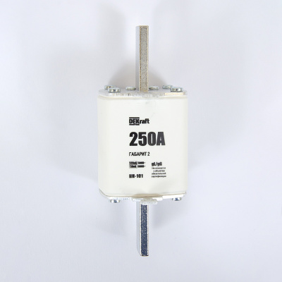 21314DEK | Предохранитель ножевой 37, габарит 2, 250А ПН-101, Dekraft