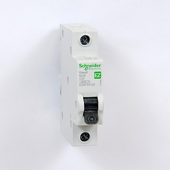 EZ9F34120 | Easy9, 1p, 20А, кривая C, 4,5кА — Автоматический выключатель, Schneider Electric