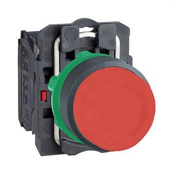 XB5AL42 | Кнопка без подсветки, с возвратом, 1НЗ, красная, Schneider Electric