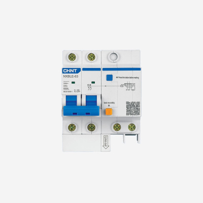 105525 | Диф. автомат NXBLE-63Y 1P+N 20А 10mA электронный тип AС, х-ка С, 4,5kA  (R), Chint