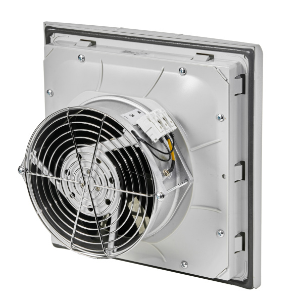 Вентилятор с фильтром 190/230 м3/ч, 200-240В AC, Flip 254х254мм, вырез 223x223мм, RAL7035