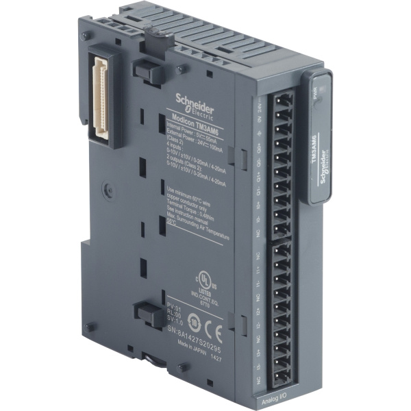 TM3AM6 | АНАЛОГ МОДУЛЬ РАСШИР ТМ3- 4 ВЫХ + 2 ВХ, Schneider Electric
